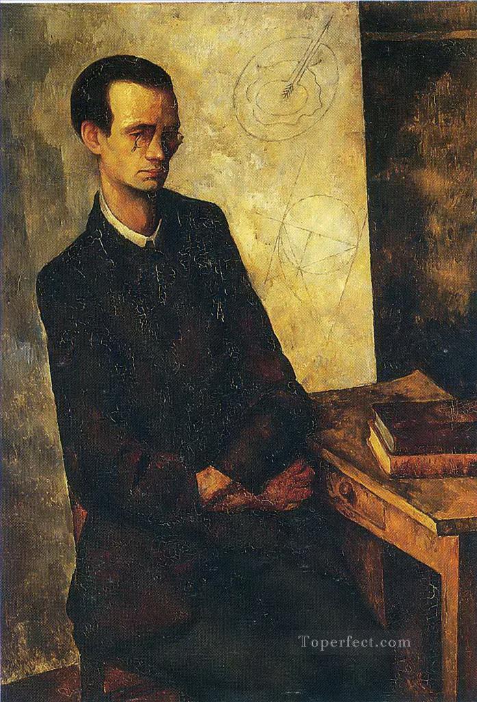 数学者 1918 ディエゴ・リベラ油絵